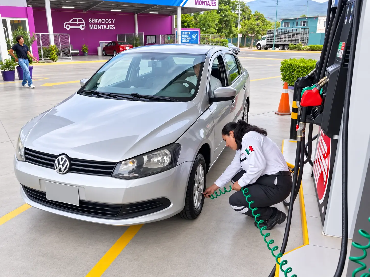 Calibración de llantas para camión
